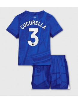 Chelsea Marc Cucurella #3 Replika Hemmakläder Barn 2025-26 Kortärmad (+ byxor)